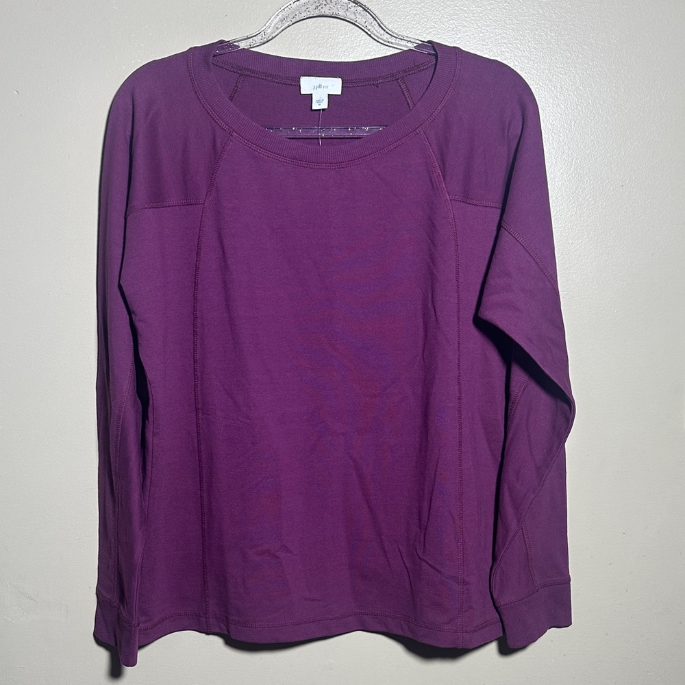 J‎ Jill Fit New Medium Spiced Plum Sweatshirt NWT